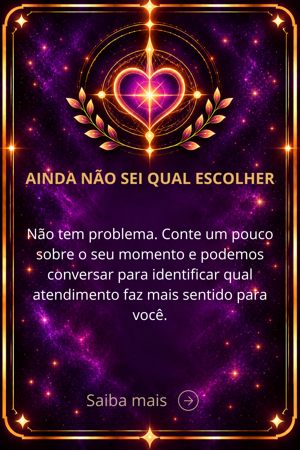 Ainda não sei qual escolher