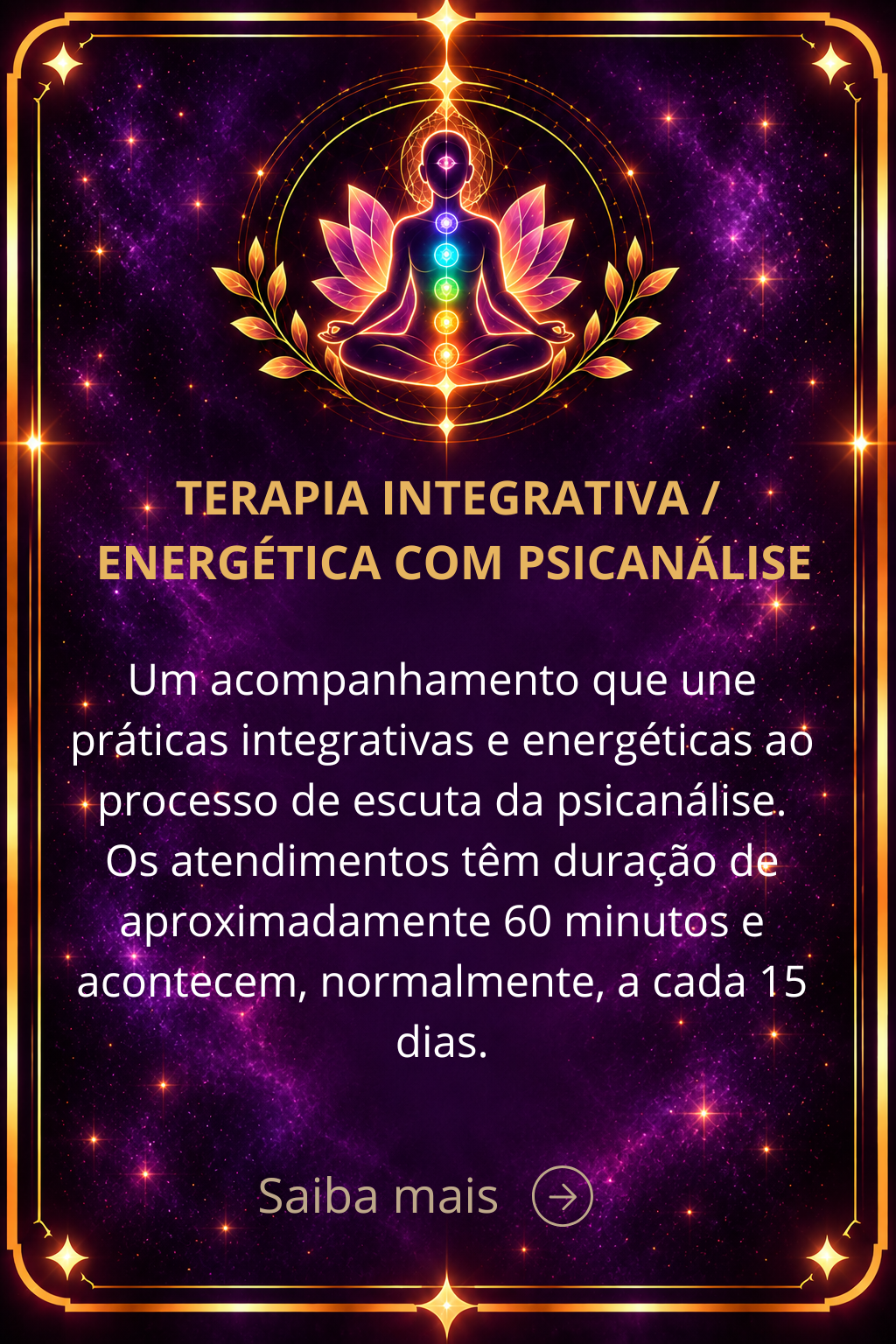 Terapia Integrativa Energética com Psicanálise