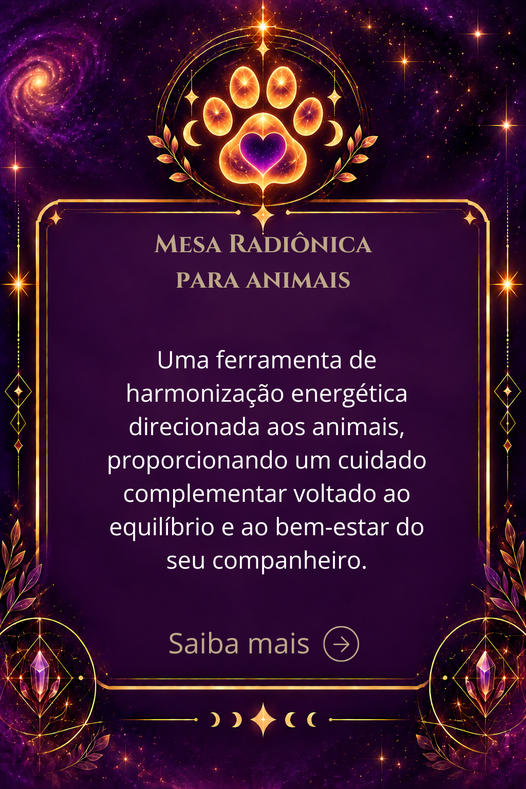 Mesa Radiônica para Animais