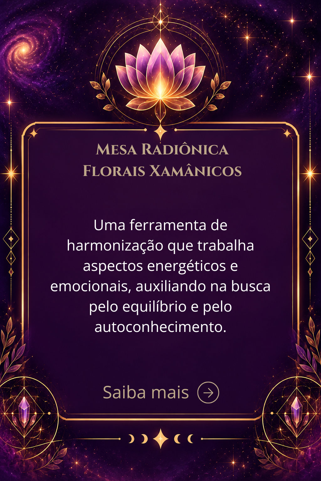 Mesa Radiônica Florais Xamânicos
