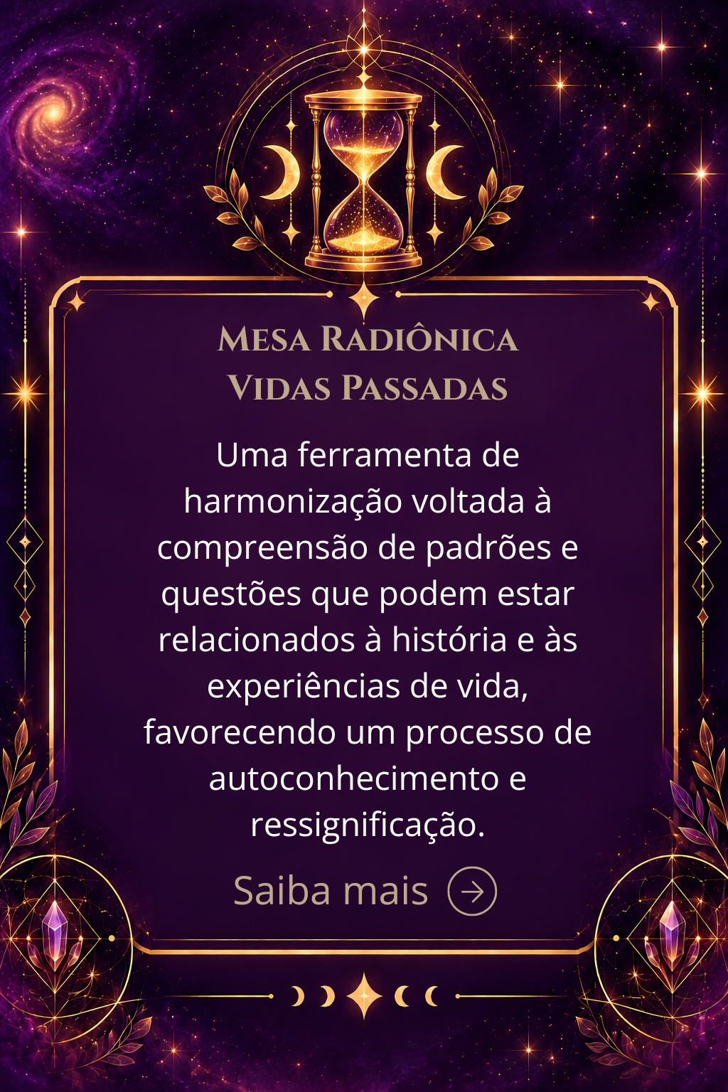 Mesa Radiônica de Vidas Passadas